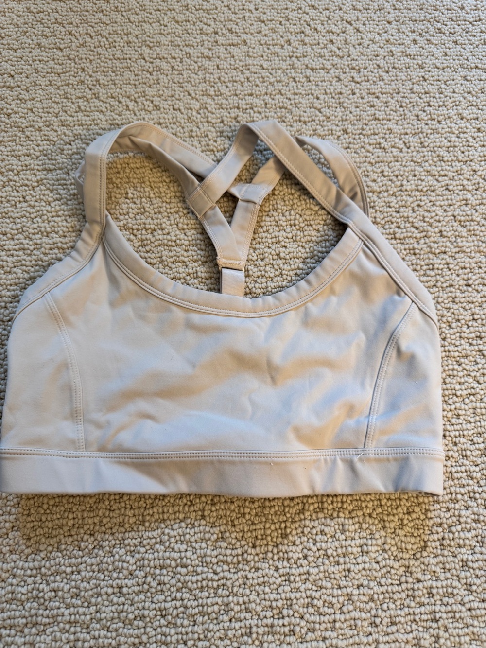 (2) FP Movement by Free People Make a Move Neutral Beige and Black Sports Bras